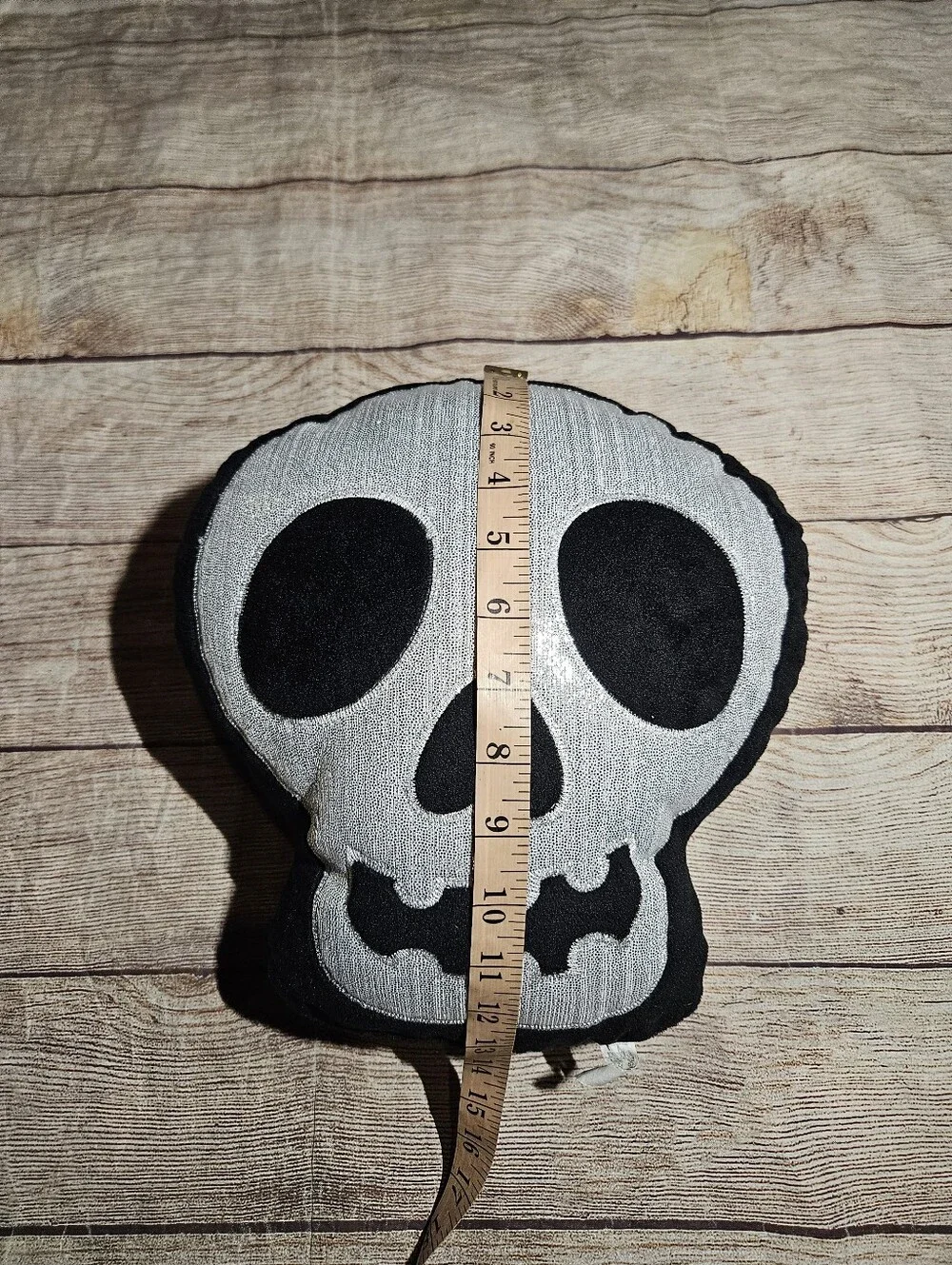 Gothic spooky halloween skeleton throw pillow